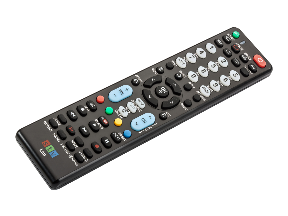 STV Lim Daljinski upravljač za LG i SKYWORTH televizore, Crni