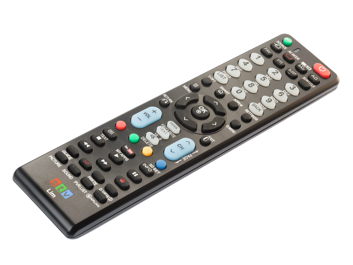STV Lim Daljinski upravljač za LG i SKYWORTH televizore, Crni