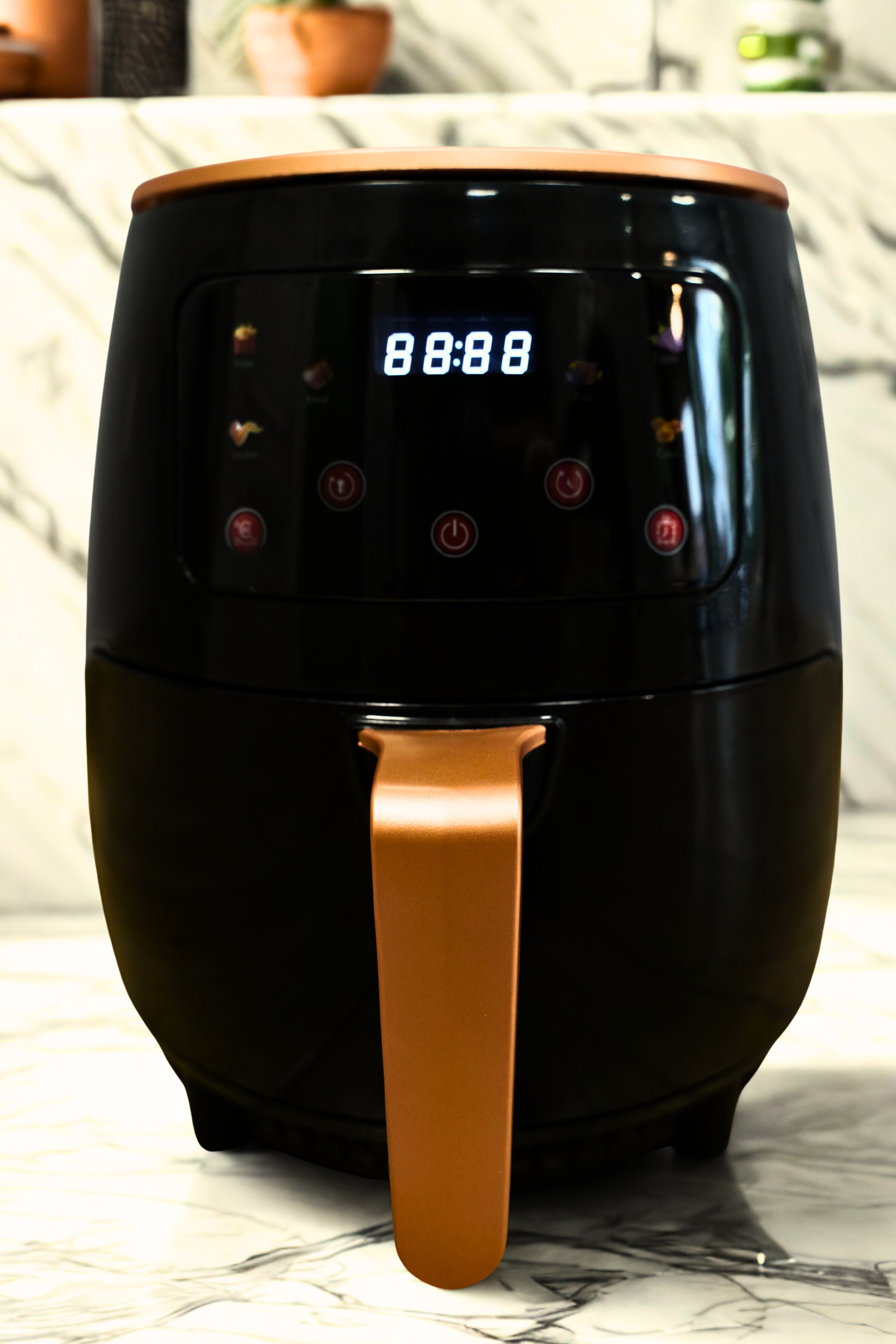 Quantek Q1301BK Friteza na vruć vazduh sa tajmerom LCD 6L 1600W, Crna