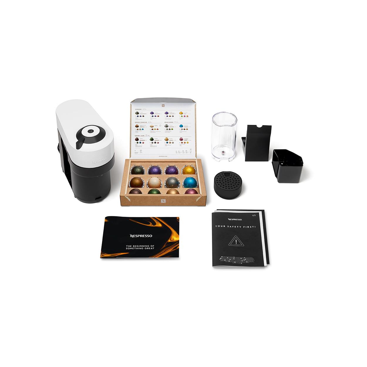 Nespresso GCV2-EUWHNE-S Aparat za kafu Vertuo Pop, Beli