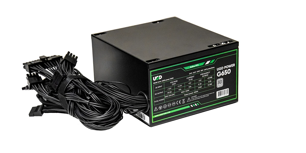 Ugd Hammer 3313 Kućište PSU-650W G650, Crni