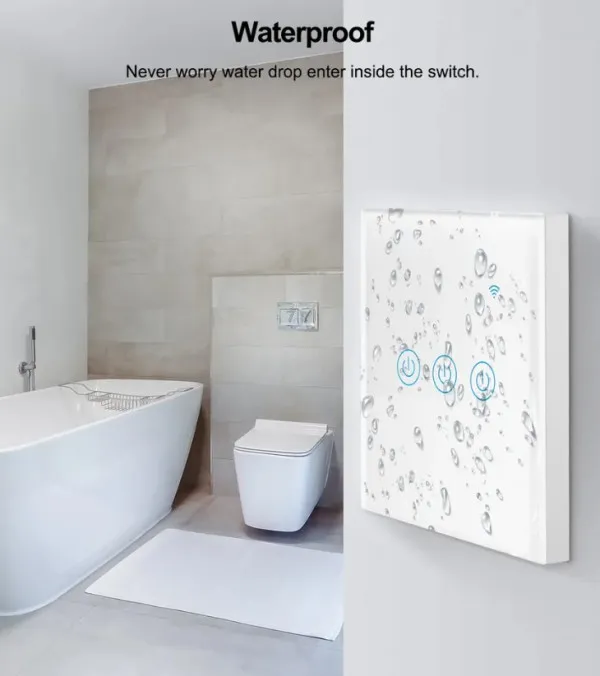 Gembird ZIGBEE-SMART-3 GANG-RSH-SP003-EU Pametni kućni prekidač, Beli