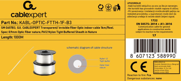 Gembird FTTH-1F-B3 Optički kabl