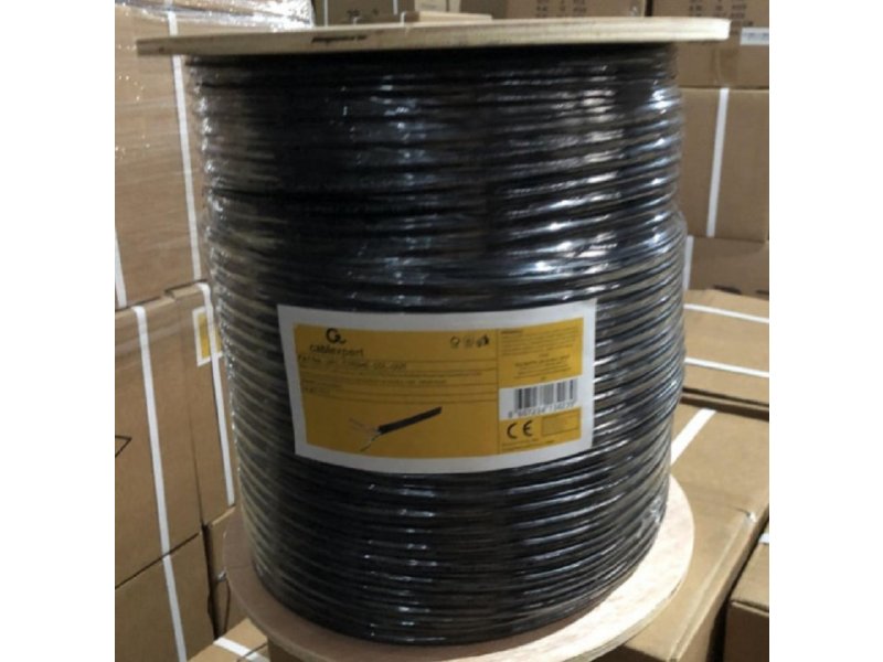 Gembird UPC-5290ME-SOL-OUT UTP kabl cat.5E outdoor+SAJLA solid 24AWG premium CCA 305m, Crni