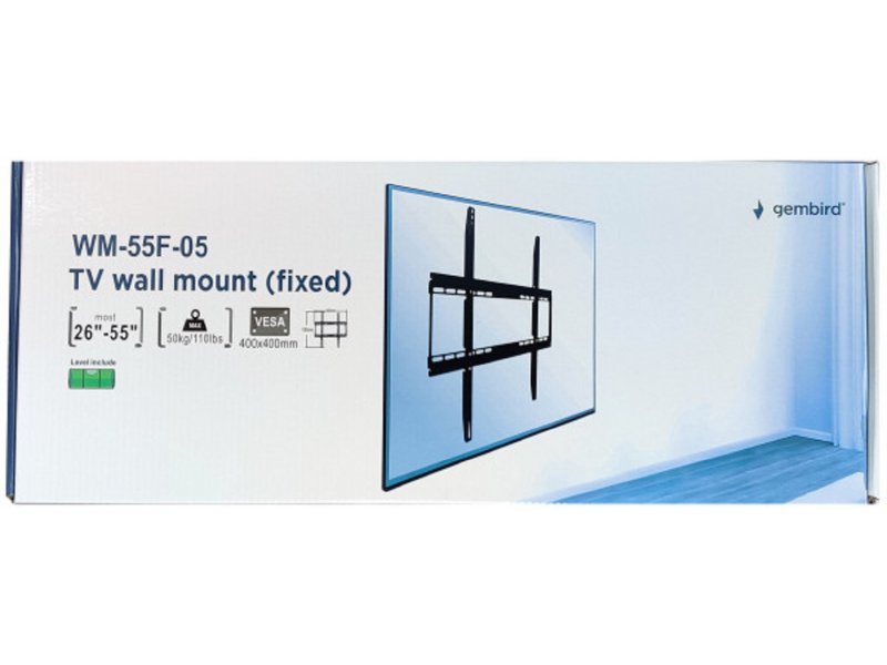 Gembird WM-55F-05 Nosač za TV 26"-55" 439, Crni