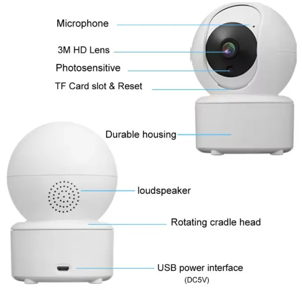 GMB CAM-IP3MP-Q7 Kamera 3MP microSD