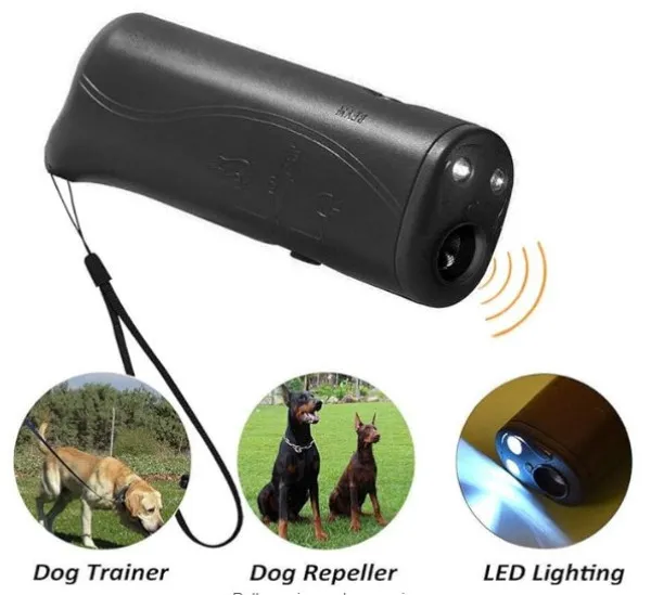 Gembird SMART-DOG-FLASHLIGHT-AGG-01 Ultrazvučni dreser za pse sa lampom