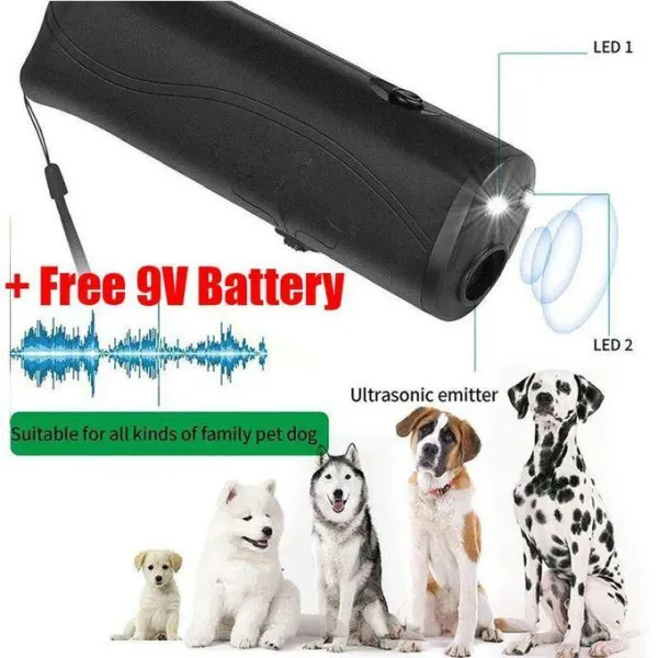 Gembird SMART-DOG-FLASHLIGHT-AGG-01 Ultrazvučni dreser za pse sa lampom