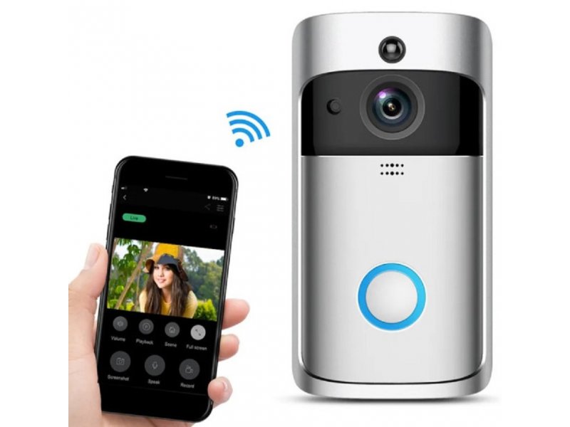 Gembird SMART-VIDEO-INTERFON-BELL-EF-V5 Video zvono sigurnosna WIFI kamera 1080p