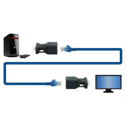 GMB DEX-VGA-06 VGA ekstender 30 m Preko LAN kabla