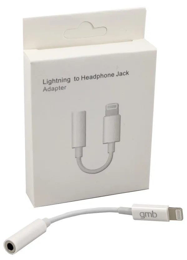 Gembird CCA-LM3.5F-01-BT Adapter sa lightinga na 3.5mm Audio, Beli