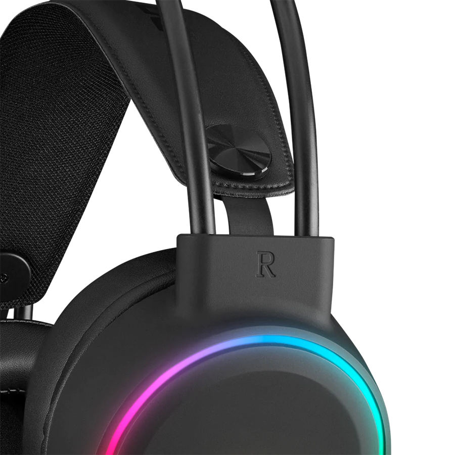 Rampage Rogue geјmerske slušalice sa mikrofonom USB RGB LED, Crne