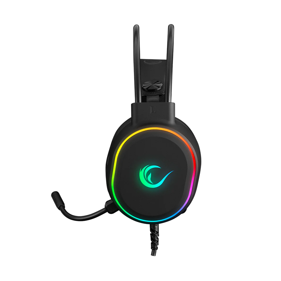 Rampage Rogue geјmerske slušalice sa mikrofonom USB RGB LED, Crne