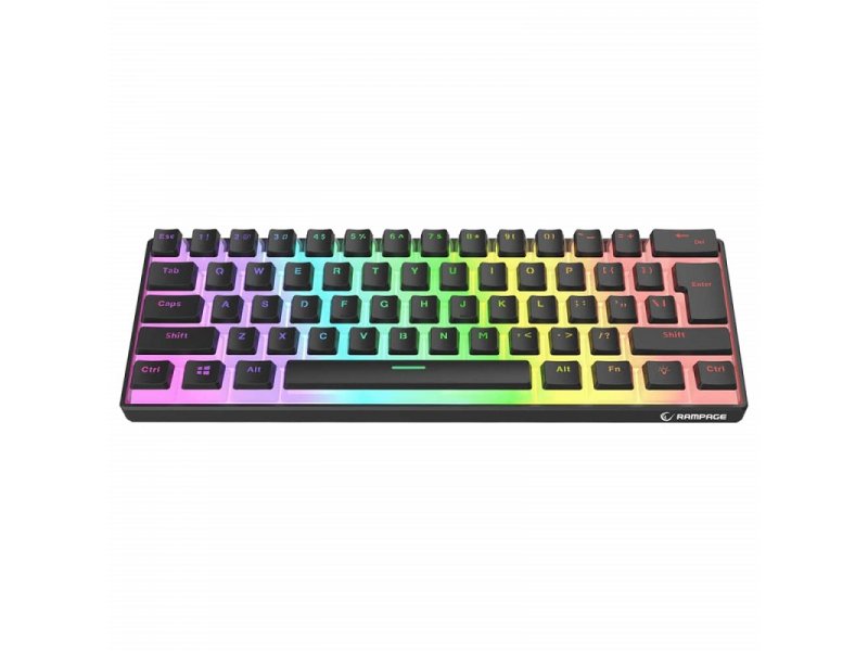 Rampage RADIANT K11 Gaming tastatura Red Switch USB 1,5m US, Bela
