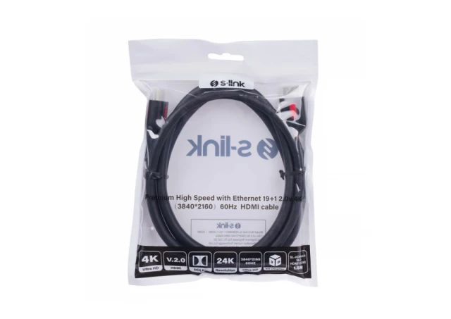 S-Link SL-HDM4K011 Kabl HDMI na HDMI M/M v2.0 4K/60Hz 1,5m