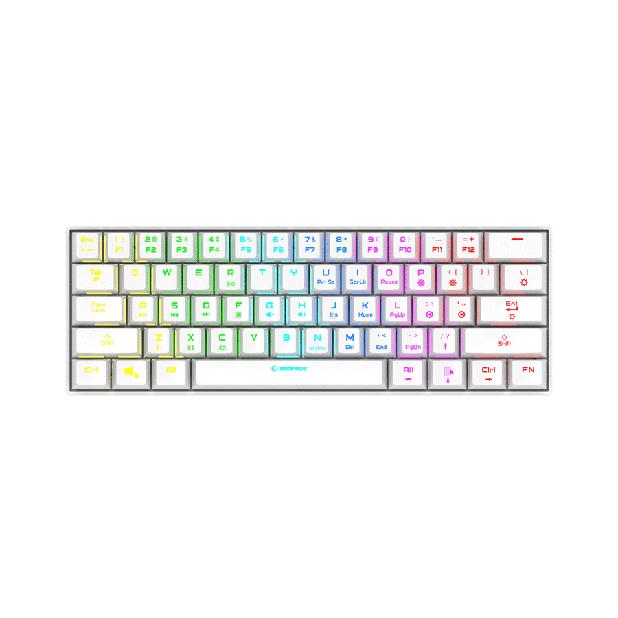 Rampage KB-RX63 B-ATOM Geјmerska tastatura Bluethoot, Bela