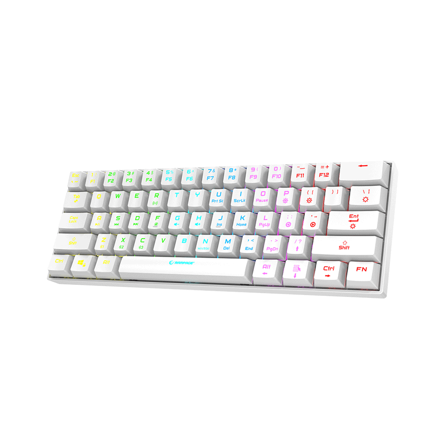 Rampage KB-RX63 B-ATOM Geјmerska tastatura Bluethoot, Bela