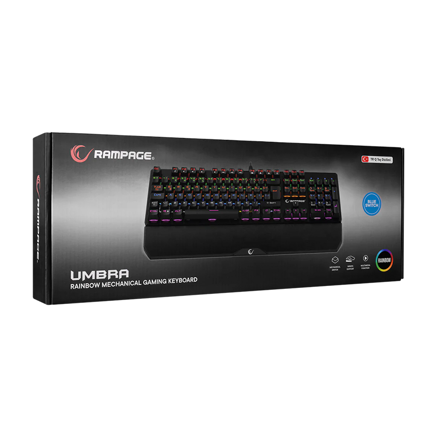 Rampage KB-R86 tastatura za igre UMBRA crno-plavi