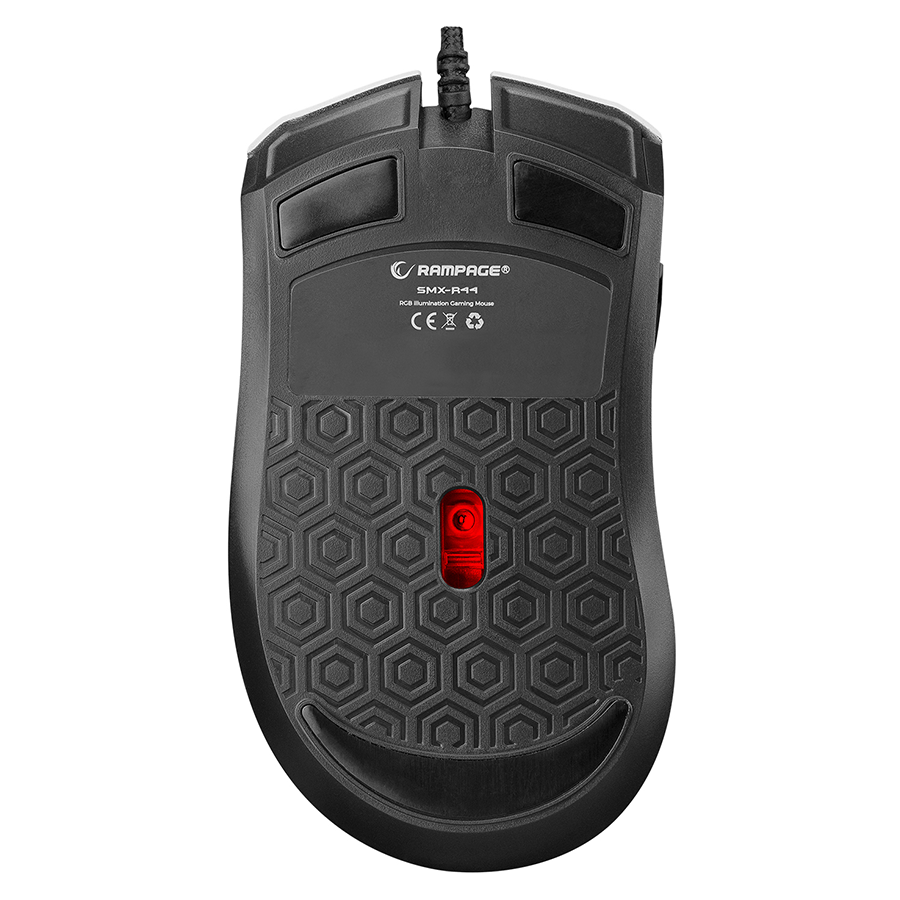 Rampage SMX-R44 V2 Macrol geјmerski miš 12800 DPI RGB LED, Beli