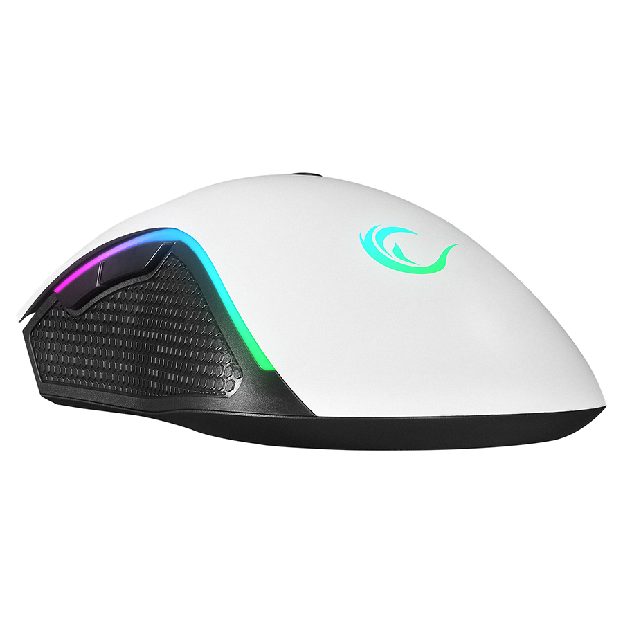 Rampage SMX-R44 V2 Macrol geјmerski miš 12800 DPI RGB LED, Beli