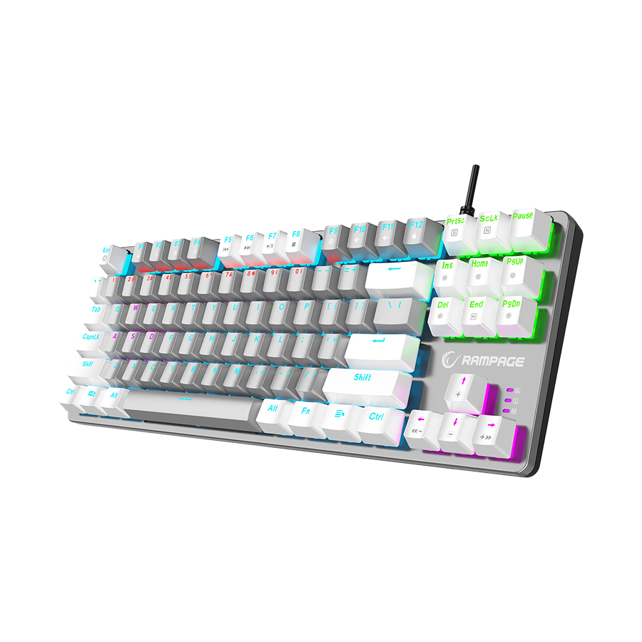 Rampage Snug K14 geјmerska tastatura duga TKL mehanička engleski zaliv 41853, Plava