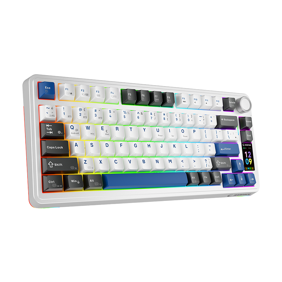 Rampage Quell Pro Gejming tastatura Mehanička Wireless RGB, Bela