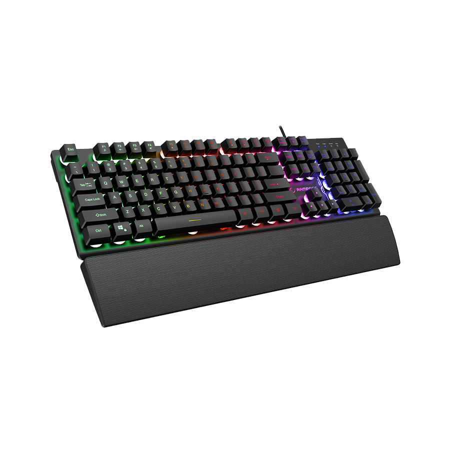 Rampage KM-RX7 Fortuna V2 tastatura i miš RGB USB, Crna