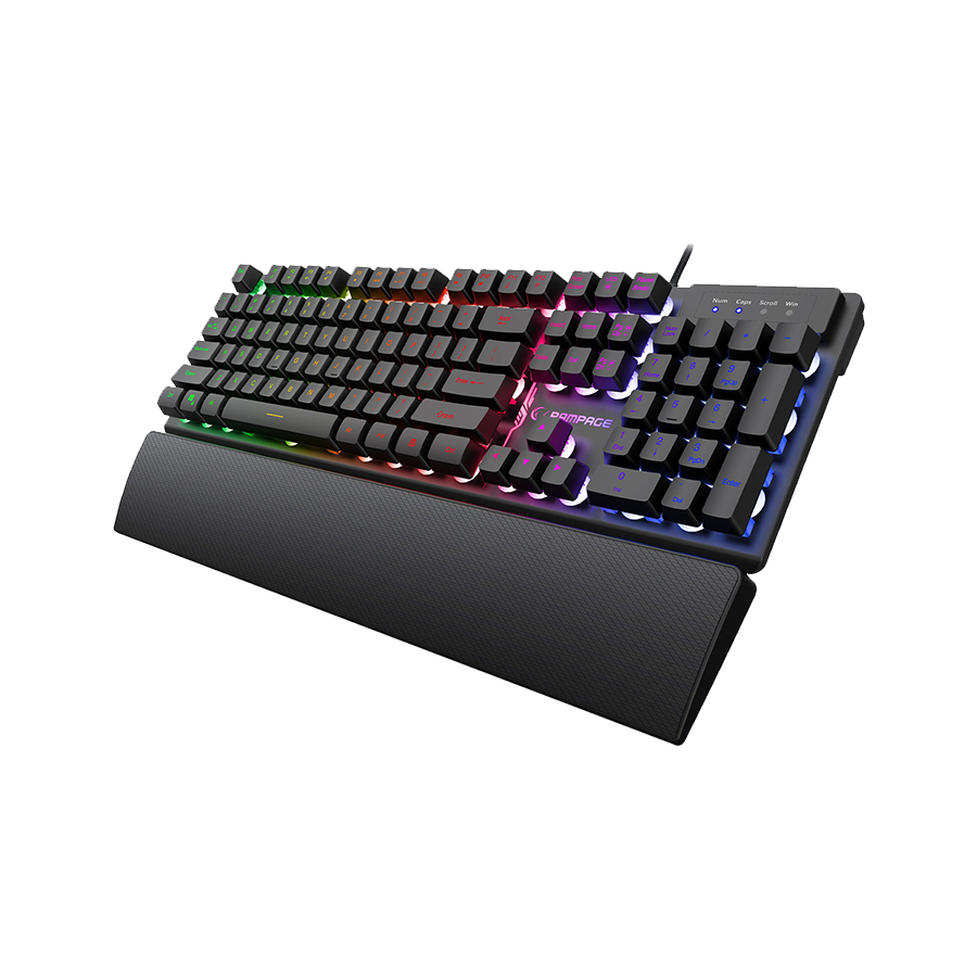 Rampage KM-RX7 Fortuna V2 tastatura i miš RGB USB, Crna
