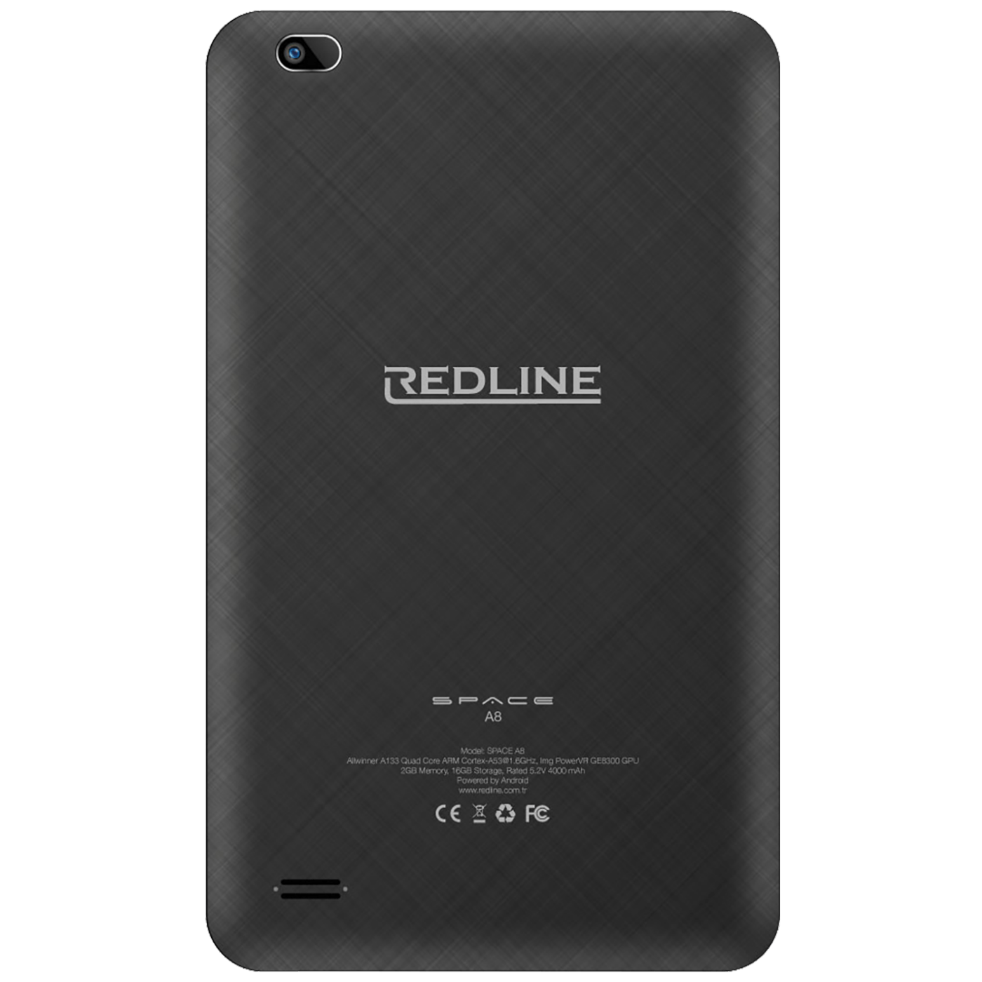 Redline Space A8 Tablet 8" Quad Core 1.6 GHz 216GB 4000mAh, Crni