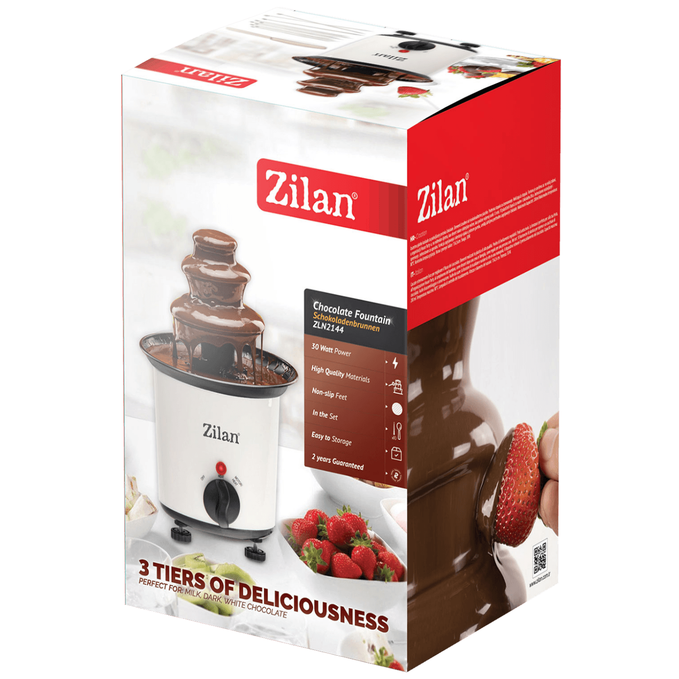 Zilan ZLN2144 Čokoladna fontana 30W, Bela