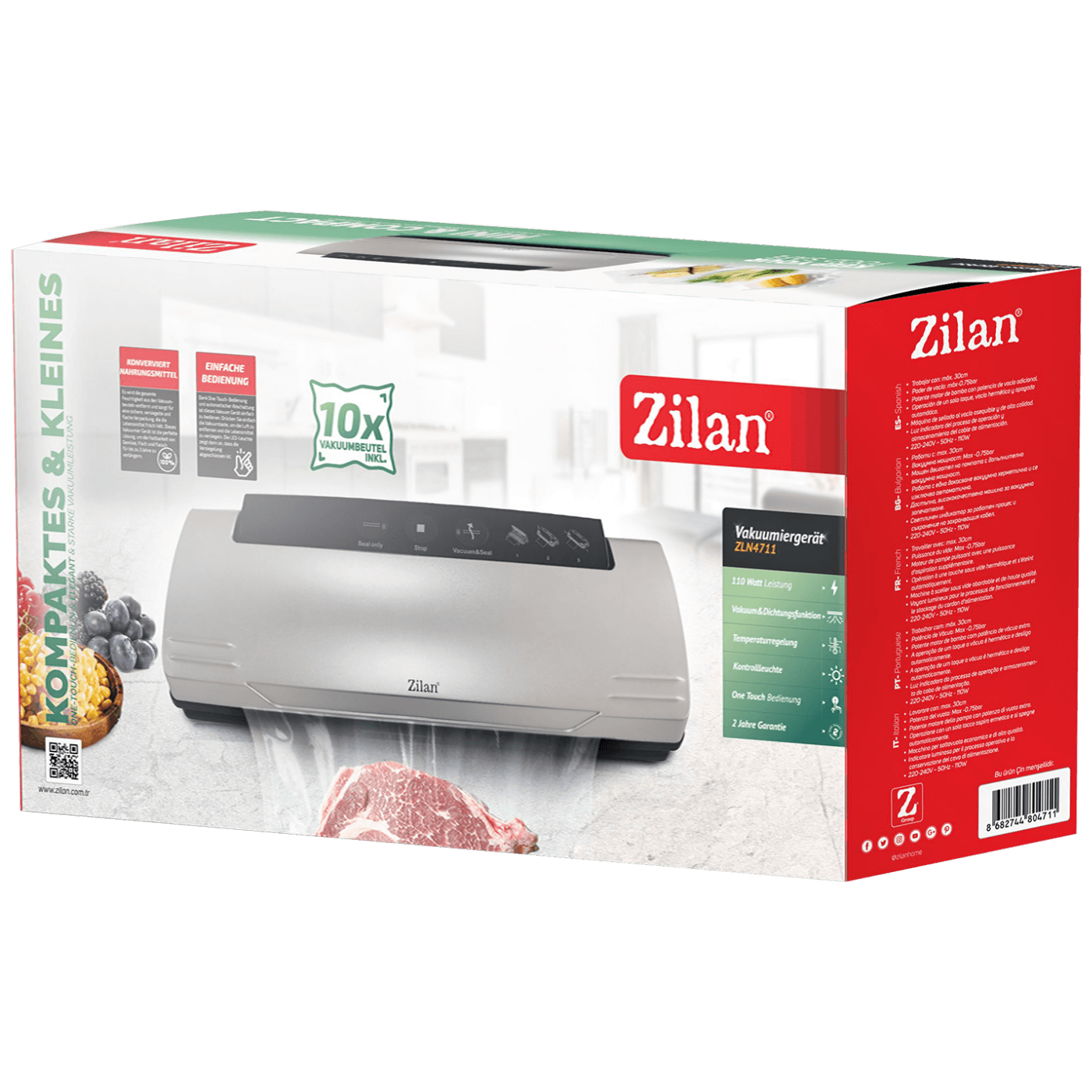 Zilan ZLN4711 Aparat za vakumiranje kesa 110W, Beli
