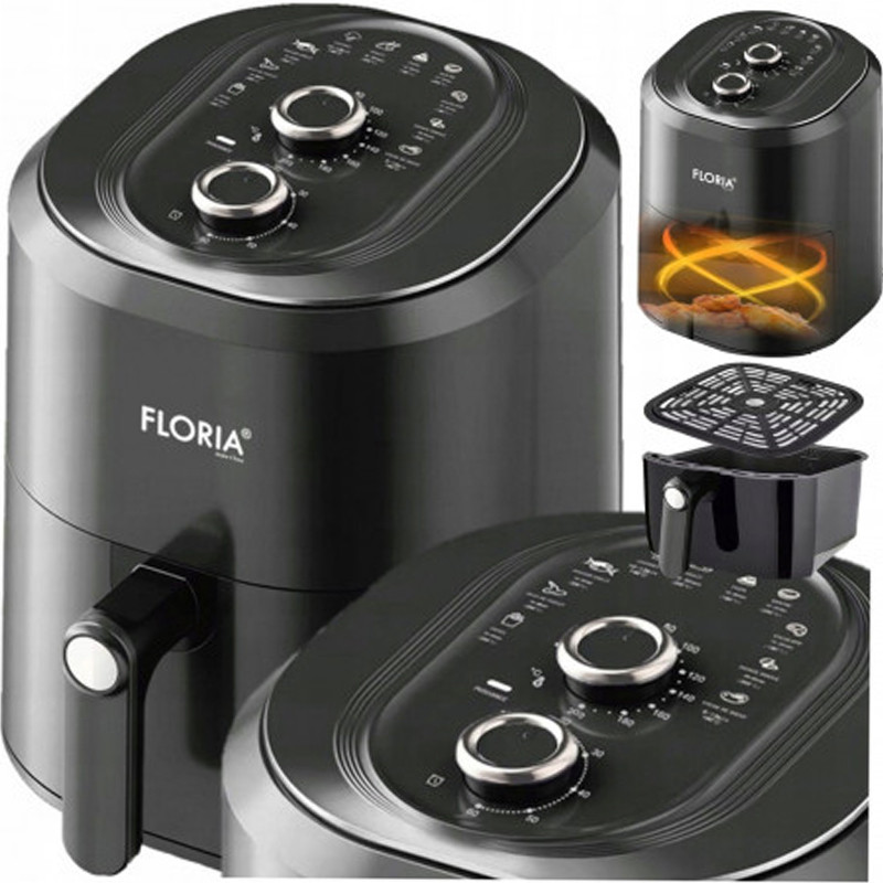 Floria ZLN8009 Friteza na vruć vazduh Timer XL posuda 6 l
