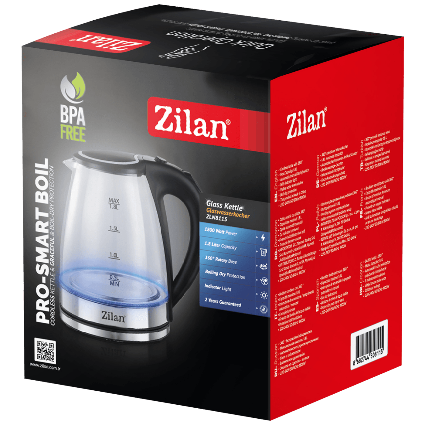 Zilan ZLN8115 Kuvalo za vodu 1.8l 1800W