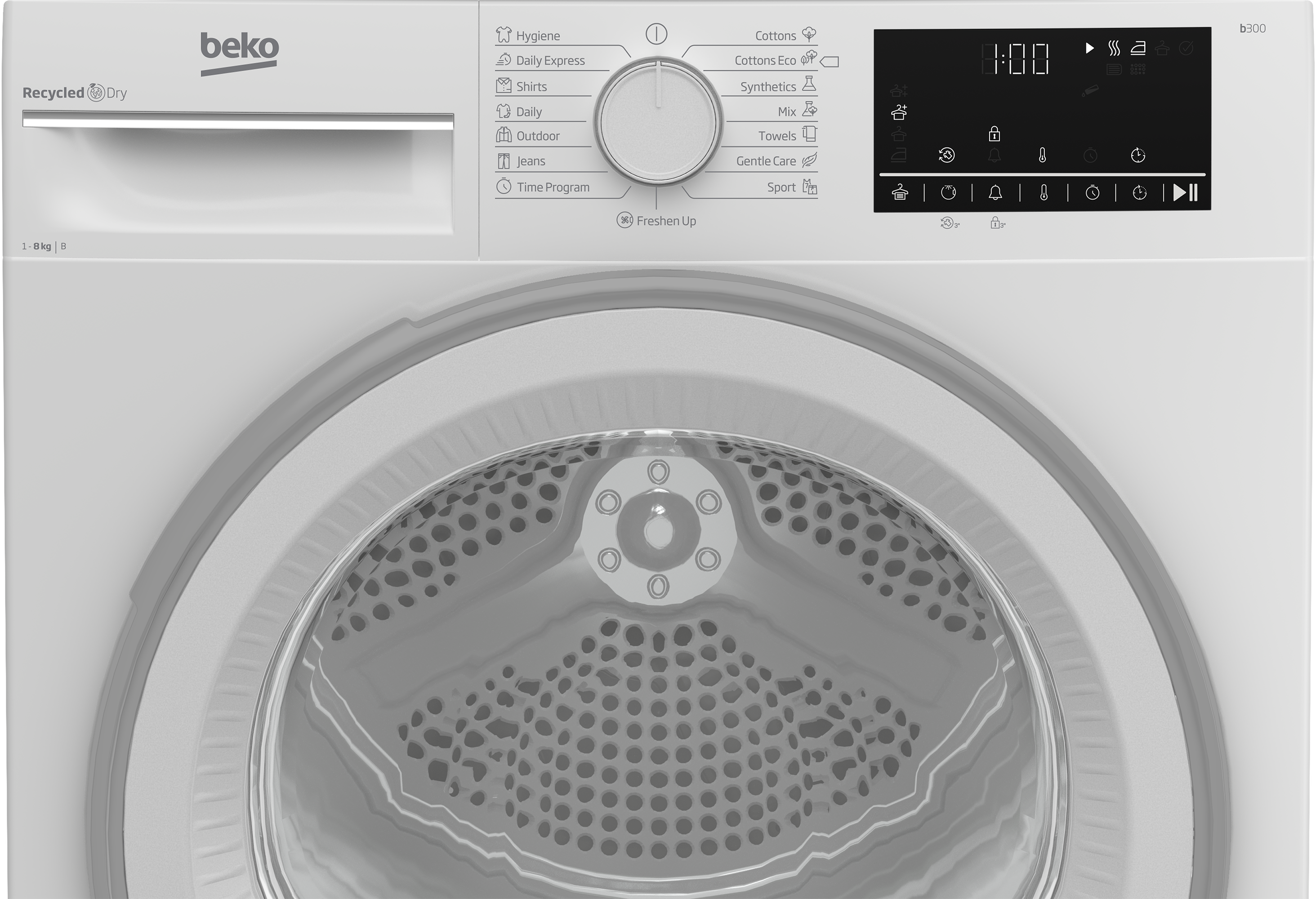 Beko B3T68110 Mašina za sušenje veša 8kg Kondenzaciona, Bela