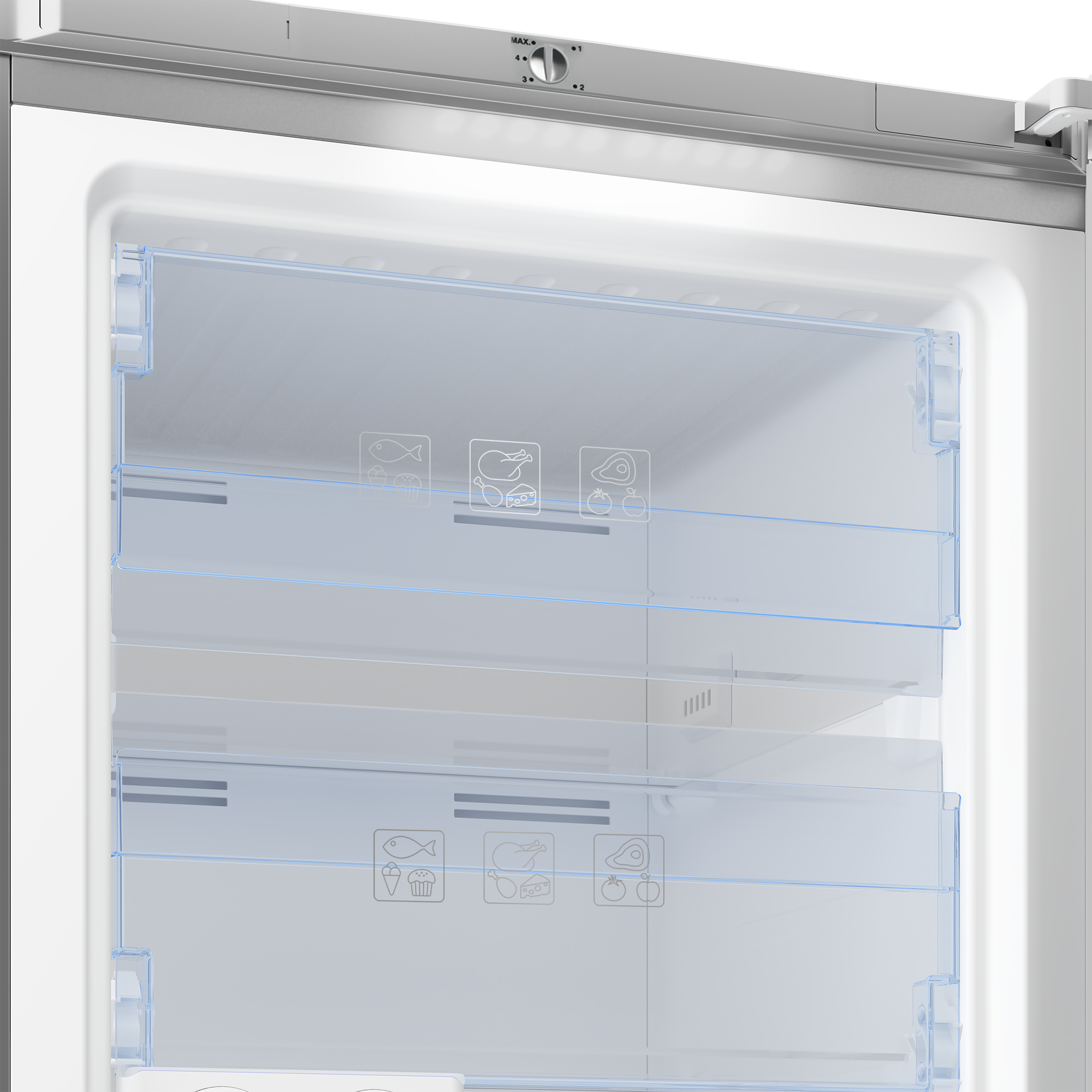 Beko RFNE290L41WN Vertikalni zamrzivač 250l NeoFrost 5 fioka, Beli