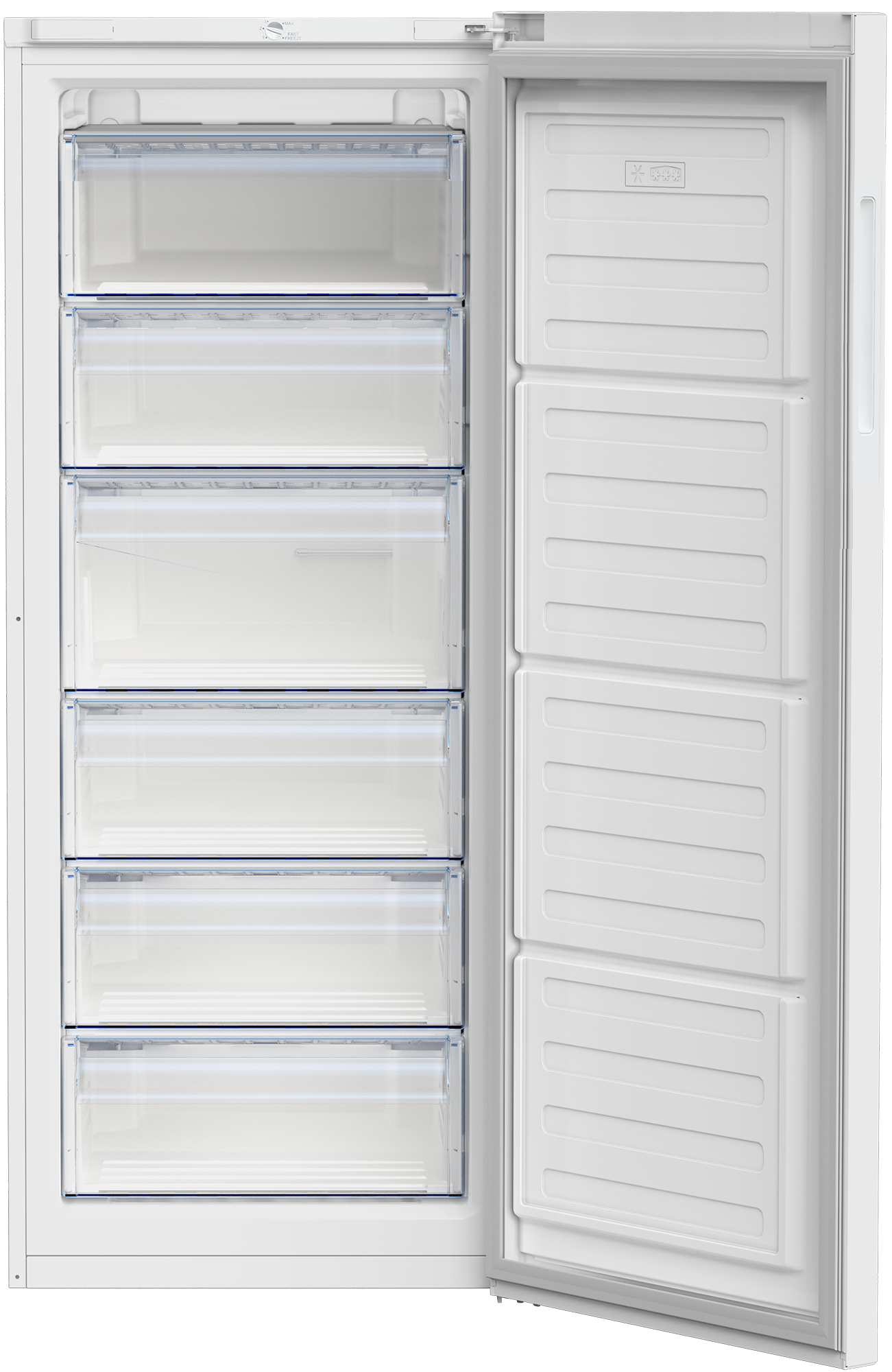Beko Vertikalni zamrzivač RFSA240M41WN, 215l, 6 Fioka, Statički, Beli