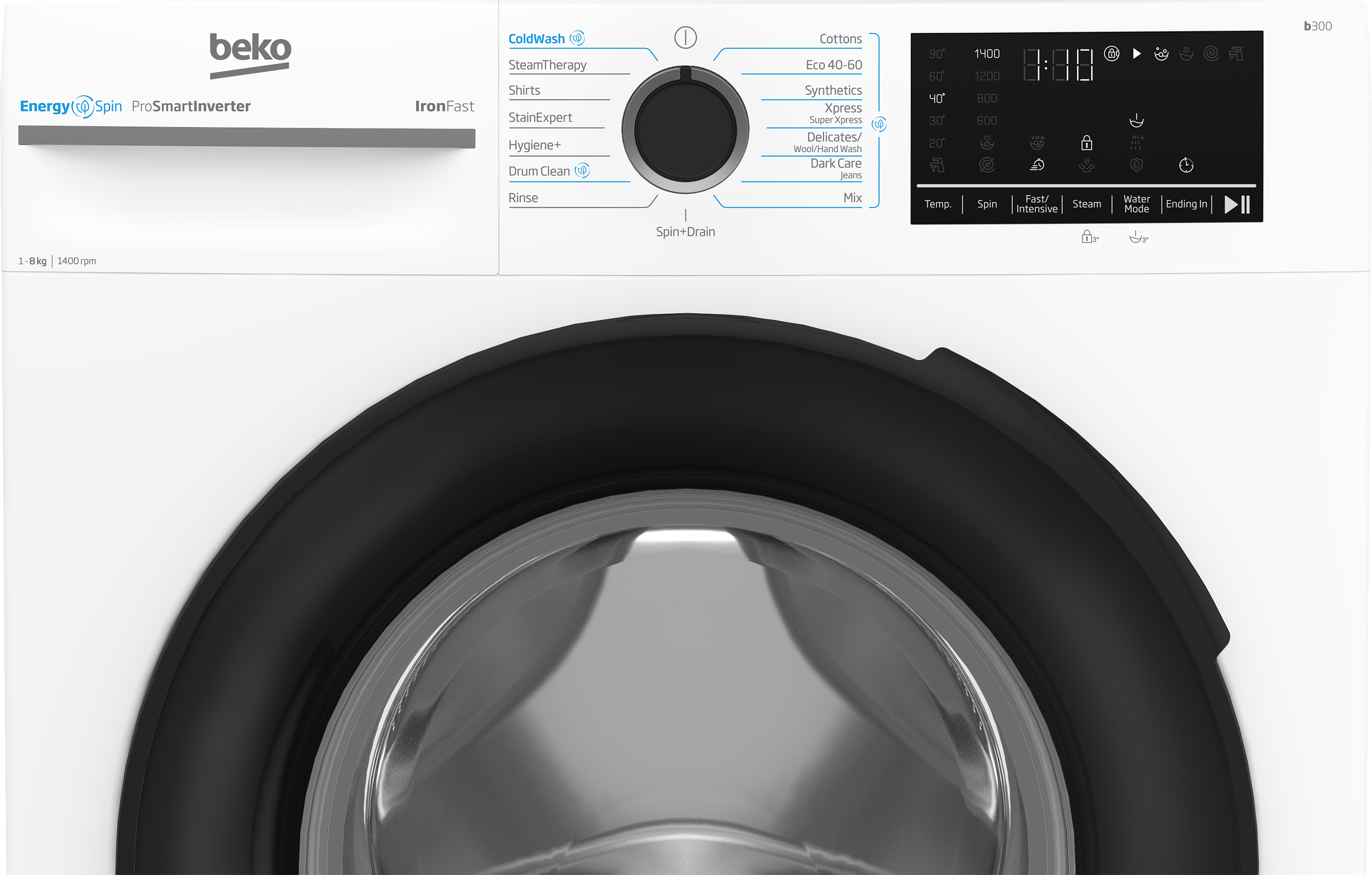 Beko BM3VFSU48415VB veš mašina, Bela