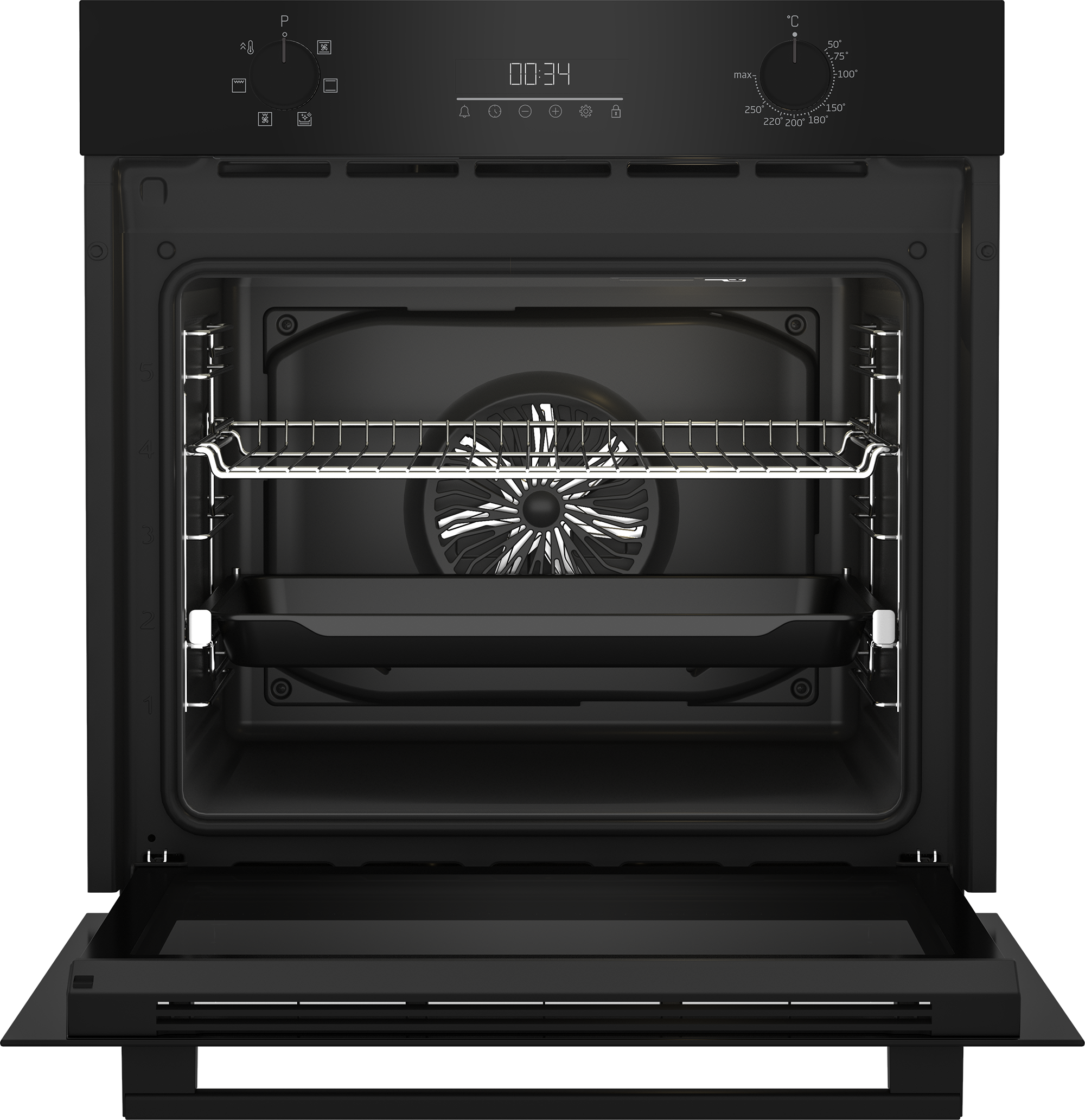 Beko BCBIE17300KSB Ugradna rerna 72l, Crna