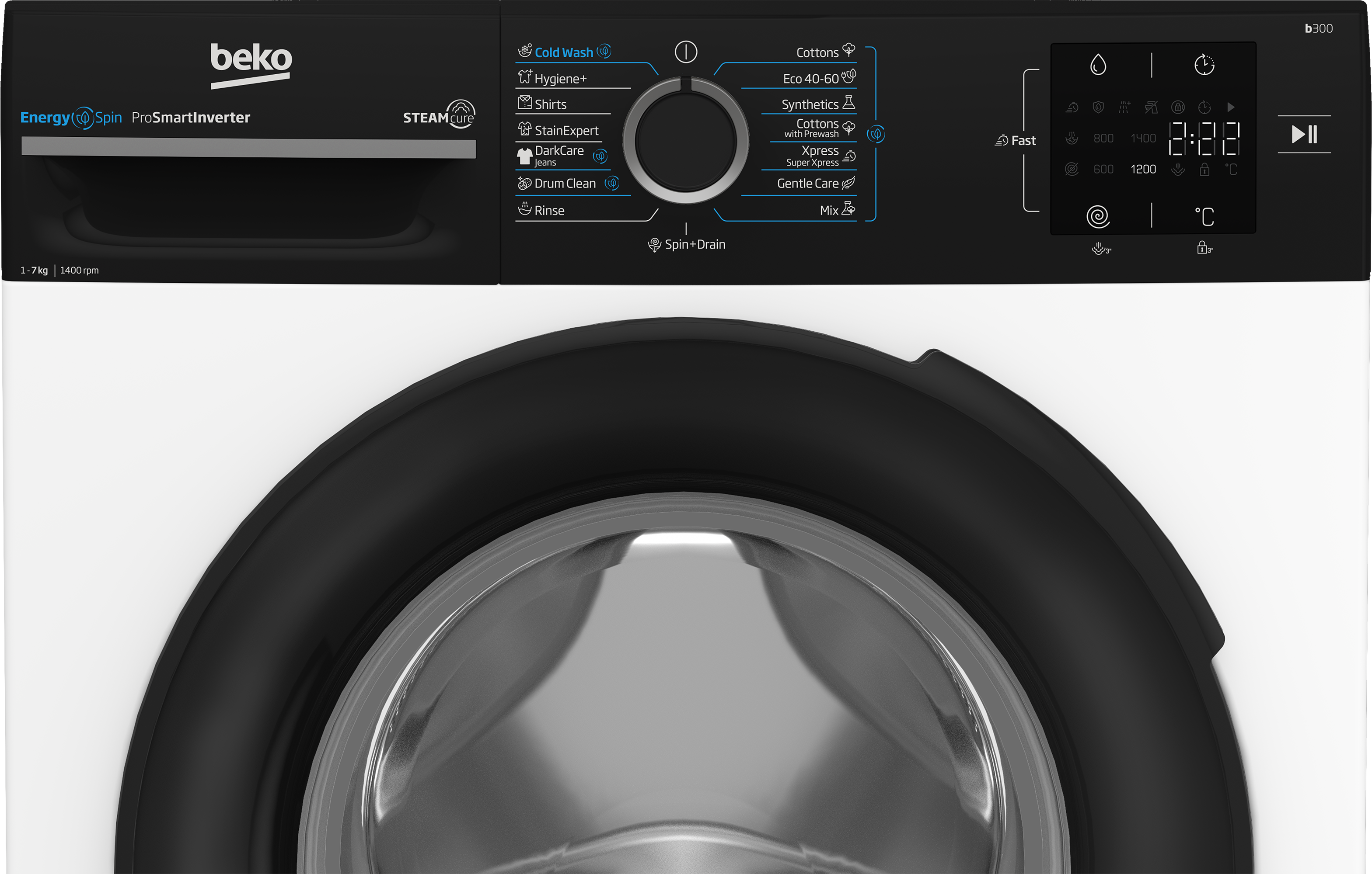 Beko BM3WFSU37413WPBB1 mašina za pranje veša, Bela