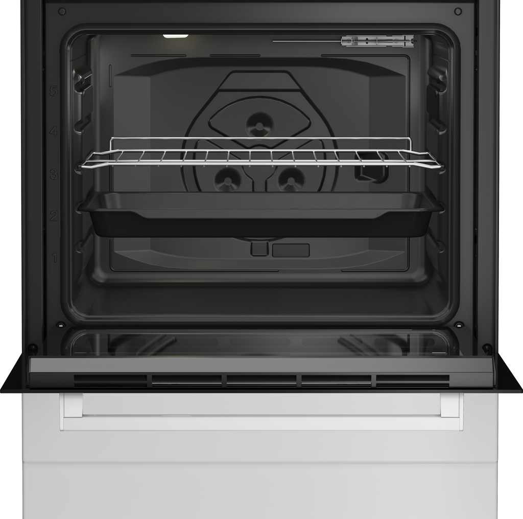 Beko FBS64010WD Kombinovani šporet 2 ringle 2 gorionika 75l, Beli