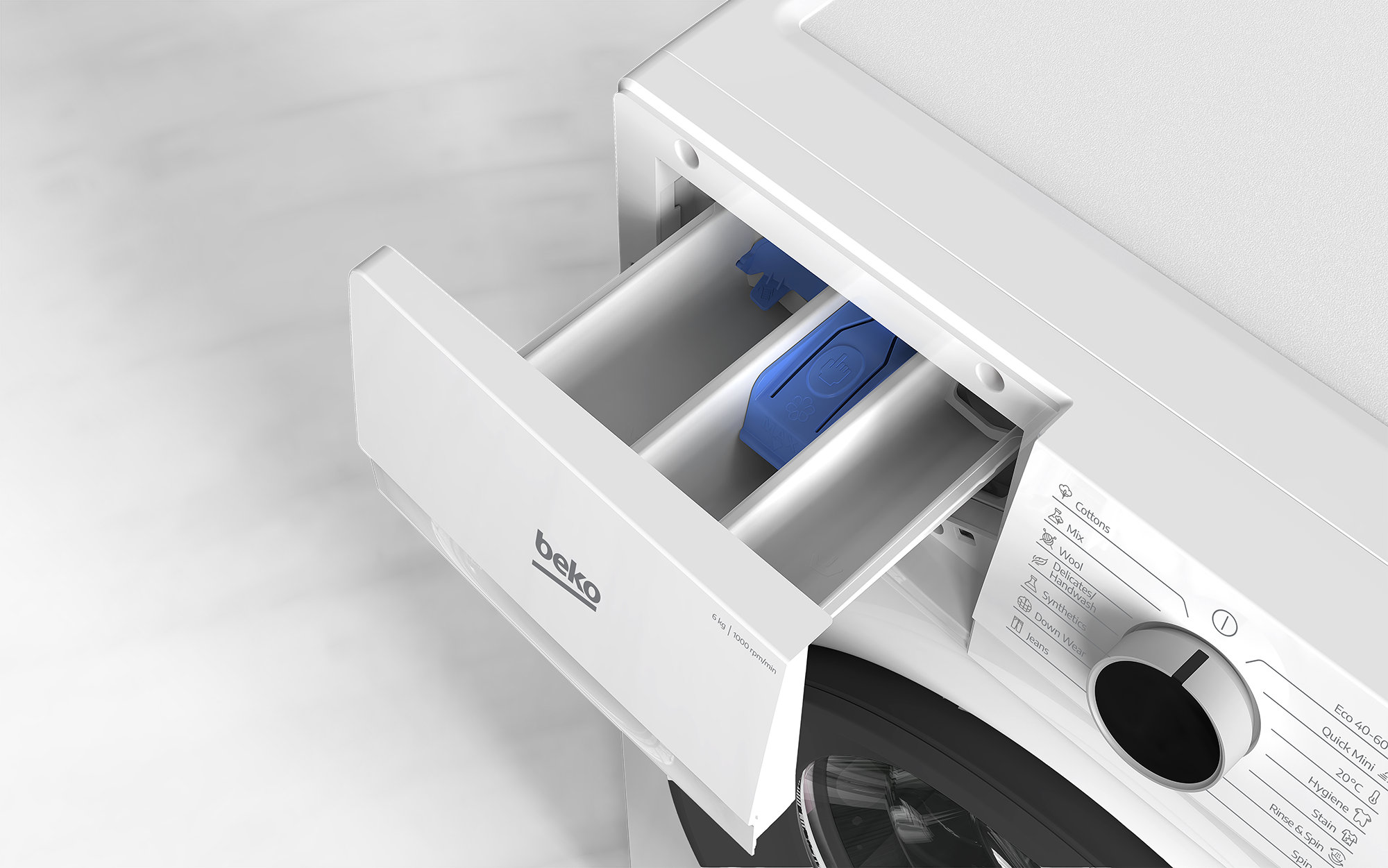 Beko B1WFK2604WBEE Mašina za pranje veša 6 kg 1000 rpm, Bela
