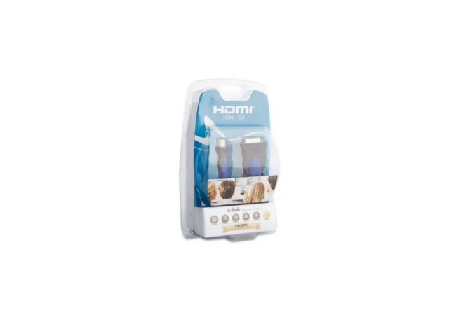S-link SLX-310 Kabl HDMI na DVI 24 + 1M 1,5m, Zlatne boje