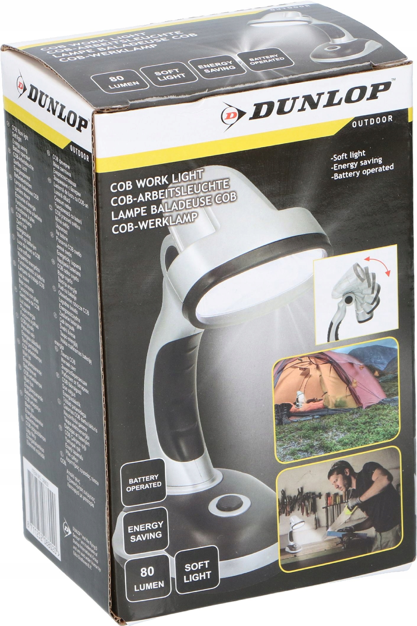 Dunlop Radna led lampa Cb 80Lm, Crna