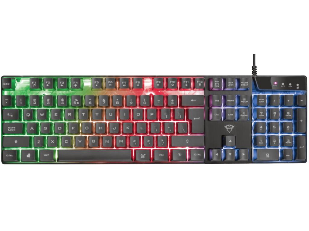 Trust GXT 835 AZOR RGB Gaming tastatura, Crna