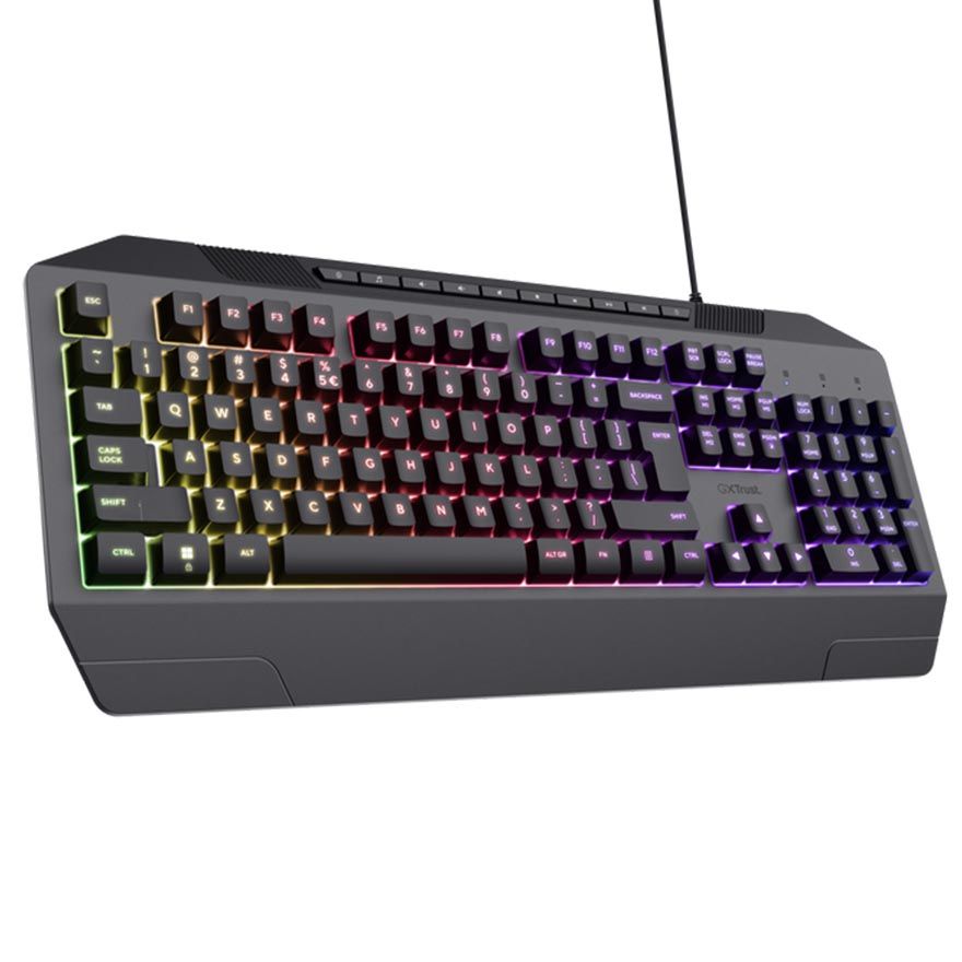 Trust GXT836 EVOCX Gaming tastatura QWERTY RGB, Crna