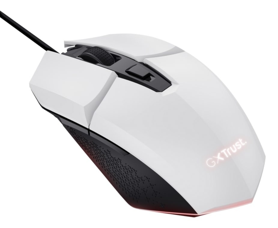 Trust GXT109W FELOX Gaming miš, Beli