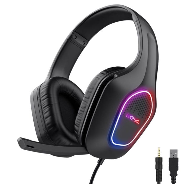 Trust GXT416 Gaming slušalice ZIROX LED, Crne