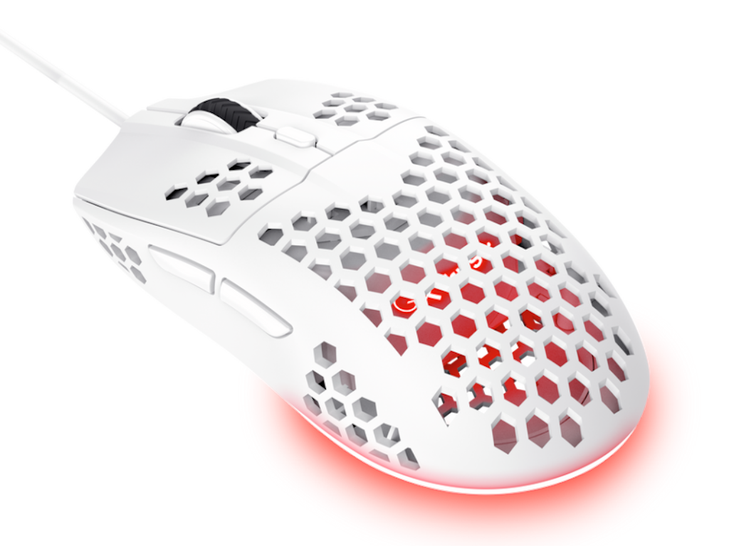 Trust GXT928W HELOX Miš žični gaming, Bela