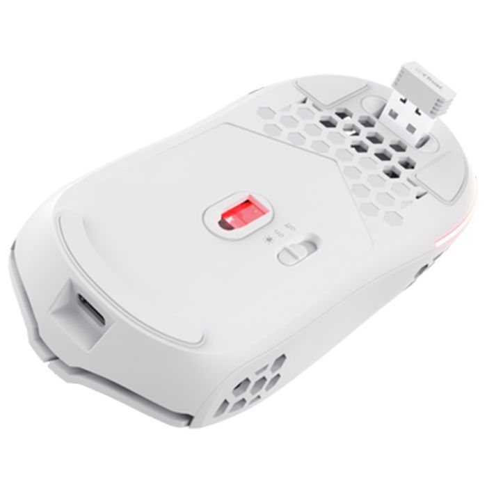 Trust GXT929W Gaming miš HELOX 4800DPI, Beli