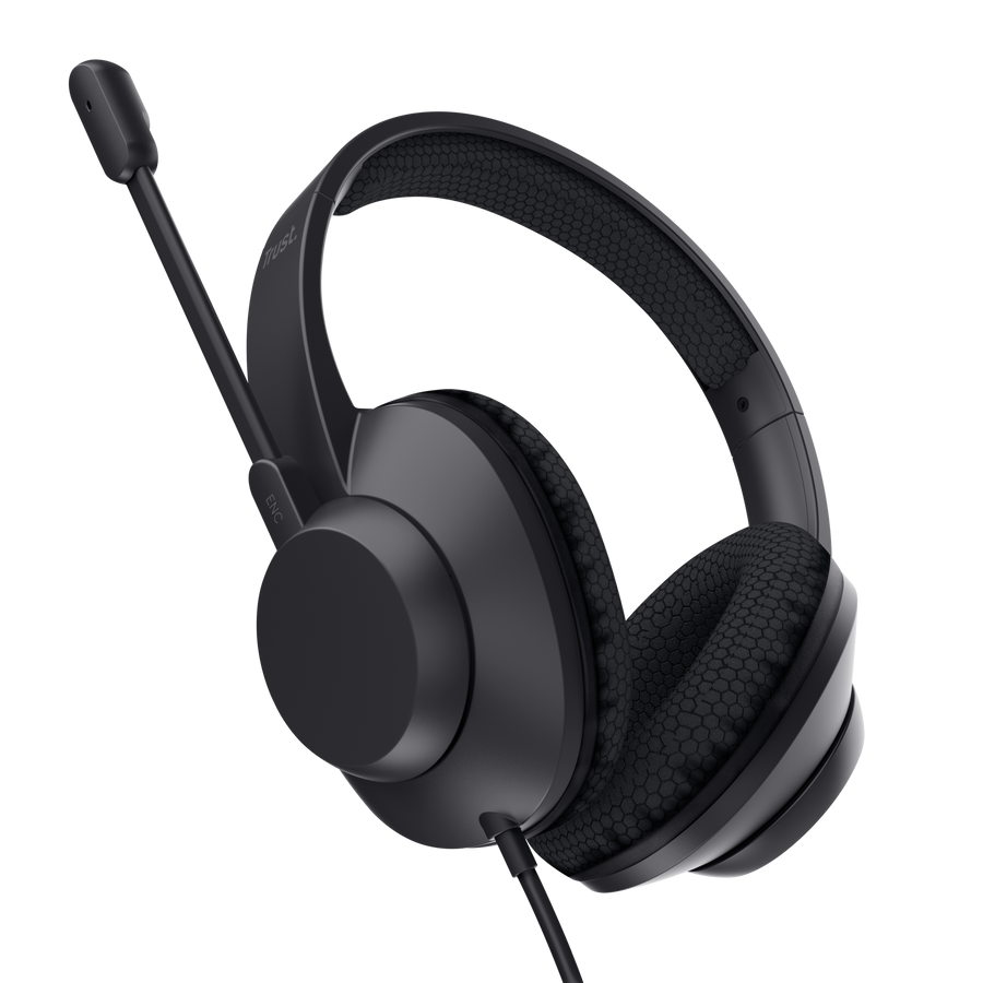 Trust AYDA MAX Slušalice USB HEADSET/USB-C USB-A, Crna